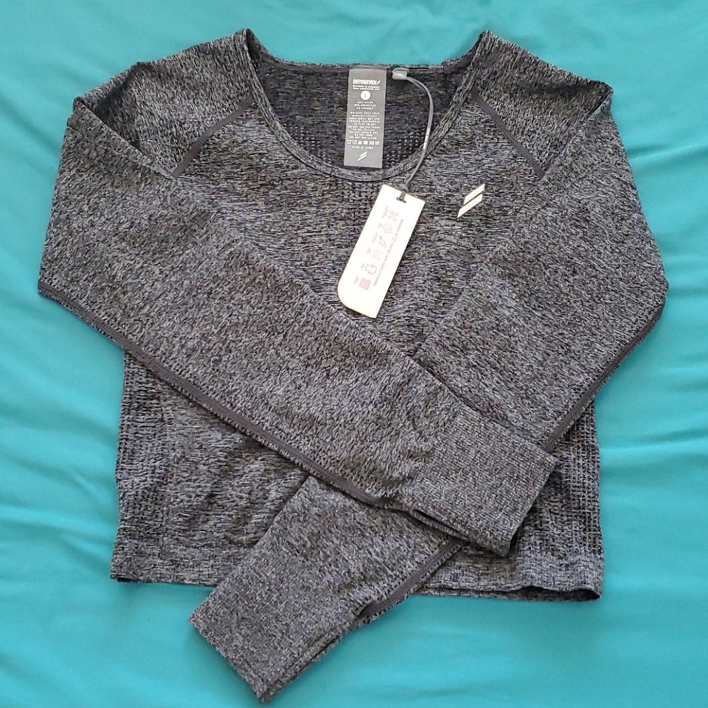 Do You Even (DYE) Gray Crop Top